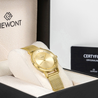 Zegarek Damski Giewont Sapphire Złoty GW4130-B2 - 9