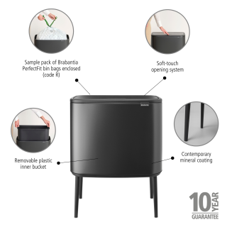 Kosz Brabantia Bo Touch Bin 36l Confident Grey - 12