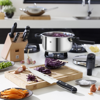 Zestaw 4 noży + ostrzałka w bloku Zwilling Gourmet - 8