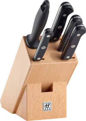 Zestaw 4 noży + ostrzałka w bloku Zwilling Gourmet | JESIENNA PROMOCJA