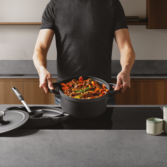 Garnek żeliwny z pokrywą BergHOFF Graphite 5.7 l - 6