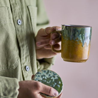 Kubek z zaparzaczem i pokrywą Creative Collection Yuma Green 250 ml - 5