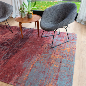 Okrągły dywan Louis de Poortere Atlantic Streaks nassau red - 5