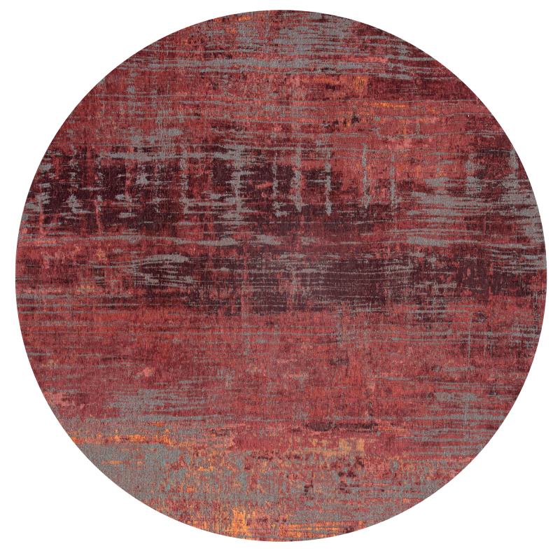 Okrągły dywan Louis de Poortere Atlantic Streaks nassau red