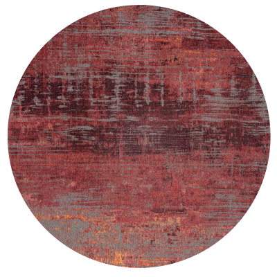 Okrągły dywan Louis de Poortere Atlantic Streaks nassau red