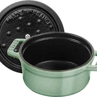 Mini garnek żeliwny okrągły Staub - 250 ml, Miętowy - 4