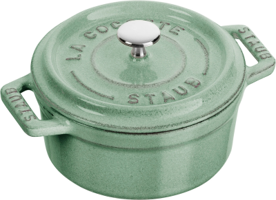 Mini garnek żeliwny okrągły Staub - 250 ml, Miętowy | BESTSELLER