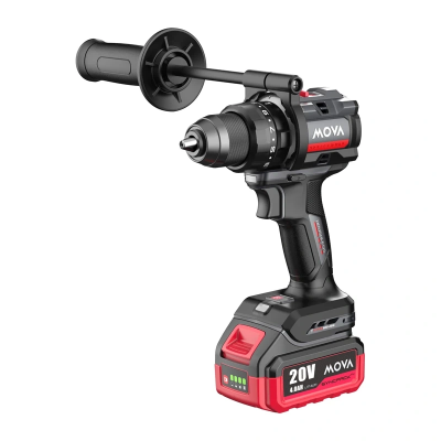 Wiertarko-wkrętarka udarowa bezszczotkowa  MOVA PD105IK 20V 105Nm HP  (bateria i ładowarka w zestawie)