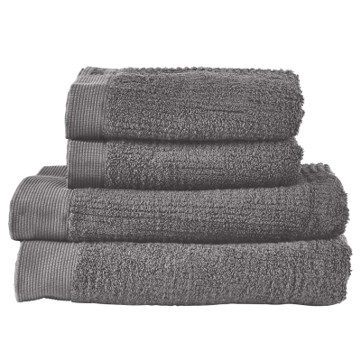 Set of 4 Zone Denmark Classic Grey towels
