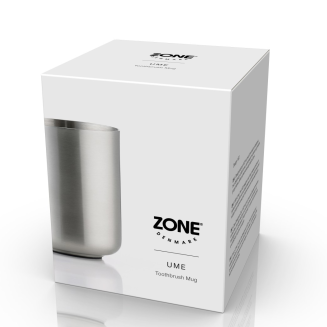 Kubek na szczoteczki do zębów Zone Denmark Ume Brushed steel - 2