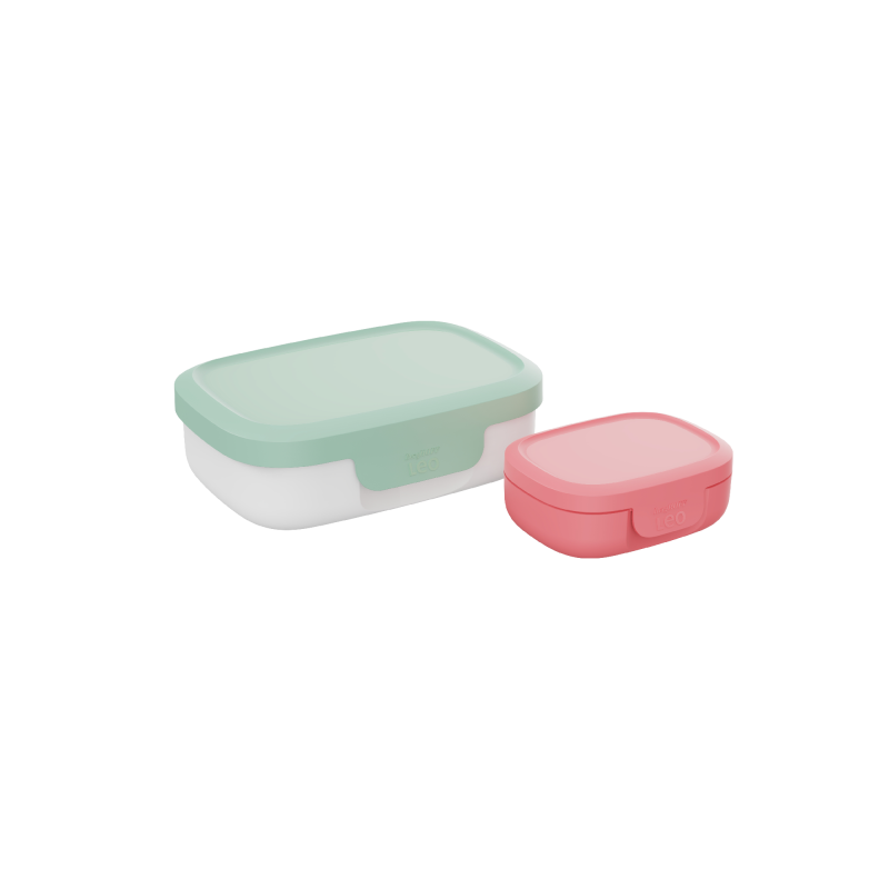 BergHOFF | 2-elementowy zestaw lunch boxów Green&Pink