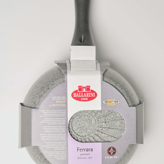 Głęboka patelnia granitowa indukcyjna Ballarini Ferrara - 24 cm - 8