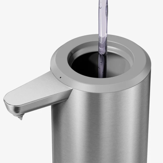 Dozownik automatyczny do płynu z pojemnikiem na akcesoria Simplehuman 265 ml stal szczotkowana - 7