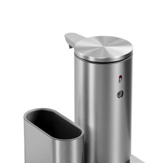 Dozownik automatyczny do płynu z pojemnikiem na akcesoria Simplehuman 265 ml stal szczotkowana - 8