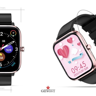 Smartwatch Giewont Różowo-Czarny GW230-3 - 13