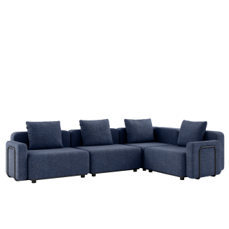  SACKit Cobana Lounge Sofa 4 Seater Kirra Indigo garden sofa - 7