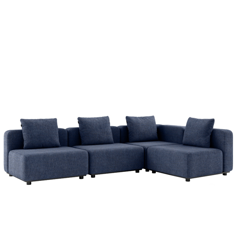  SACKit Cobana Lounge Sofa 4 Seater Kirra Indigo garden sofa