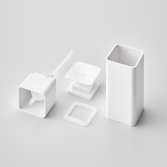 Dozownik na płyn do mycia naczyń Yamazaki Push Tower biały - 3