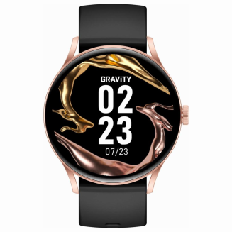 Smartwatch Gravity Czarno Różowy GT2-2 PRO - 2