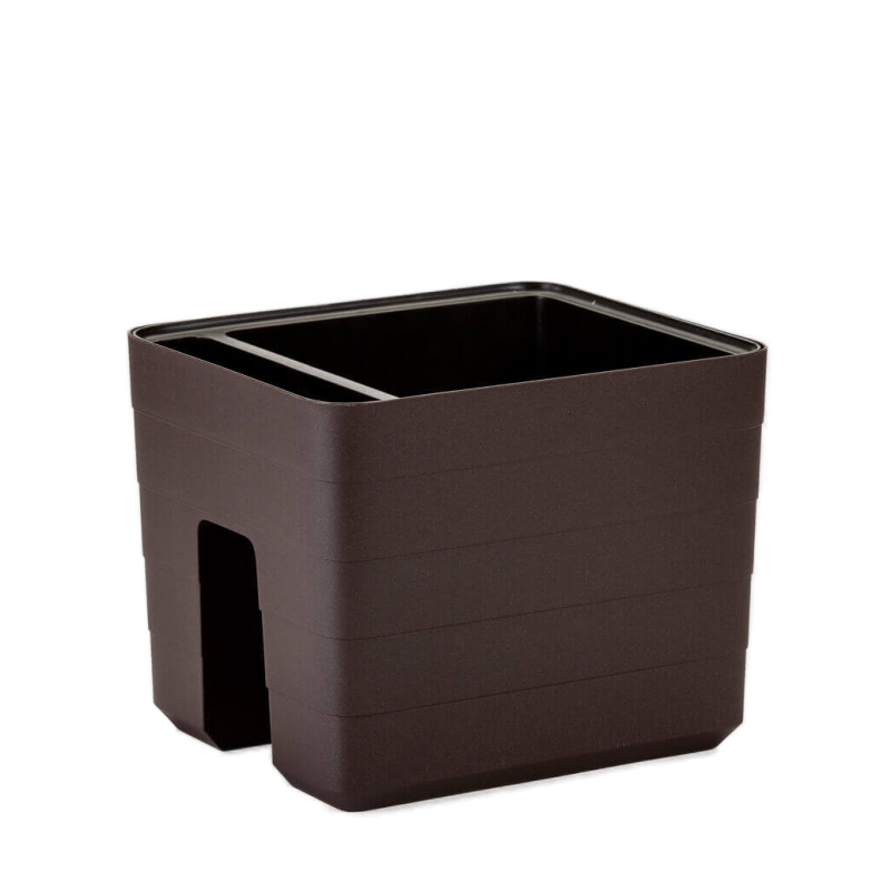 Balkonowa donica samo-nawadniająca Urbalive Berberis brązowy 26x30 cm