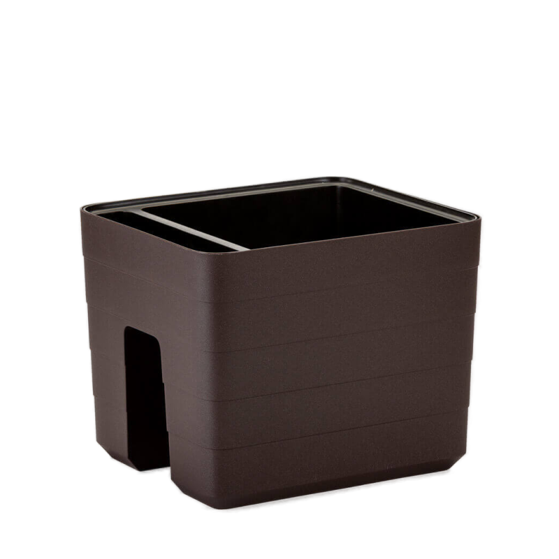 Balkonowa donica samo-nawadniająca Urbalive Berberis brązowy 26x30 cm