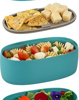 Alessi Food à Porter lunch box, gray - 6