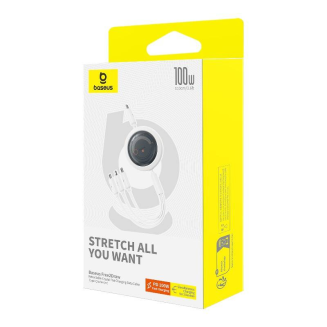 Kabel USB-C 3w1 Baseus Free2Draw USB-C/Lightning/Micro 100W, 1,1m (biały) - 7