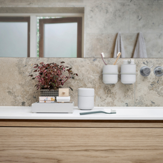  Zone Denmark Ume Soft Grey Toothbrush Cup - 2