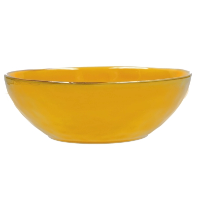  Rose&Tulipani | Set of 2 Concerto Ocra salad bowls - Yellow, 26 cm