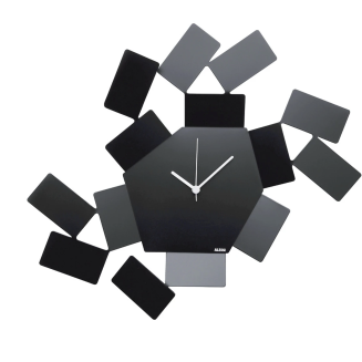 Alessi La Stanza dello Scirocco clock, black - 2