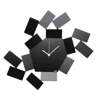 Alessi La Stanza dello Scirocco clock, black