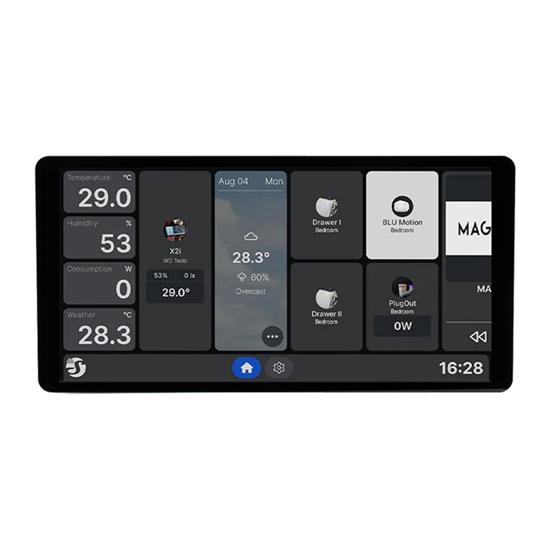  6.95” Shelly Wall Display X2i WiFi/BLU Control Panel (Black)