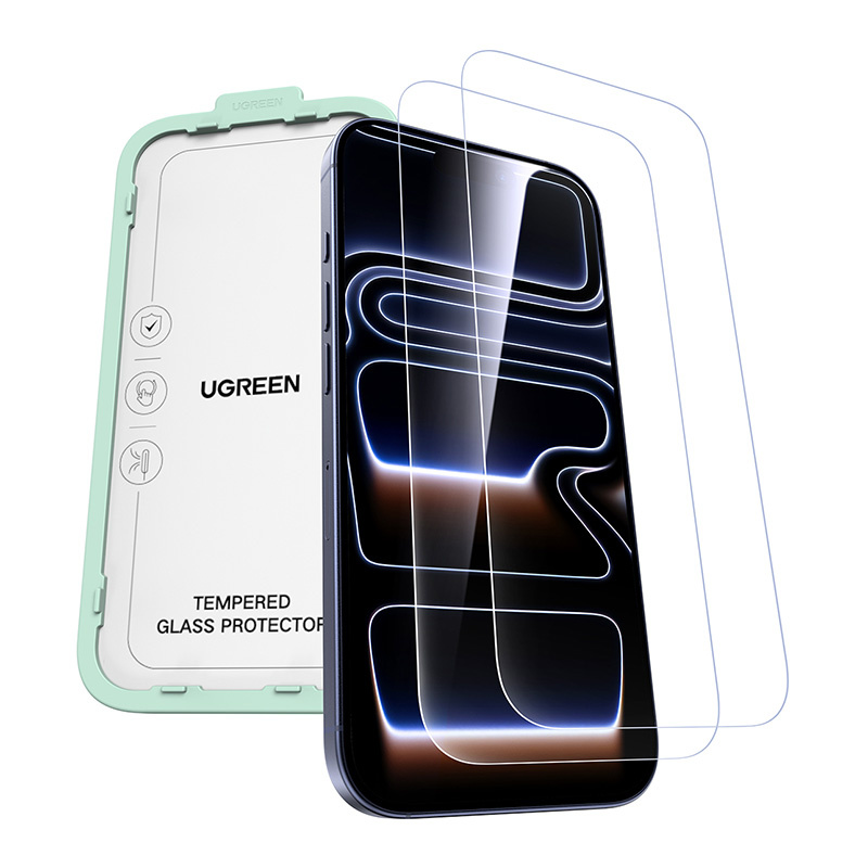 UGREEN SP1143 tempered glass for iPhone 17 Pro 2pcs