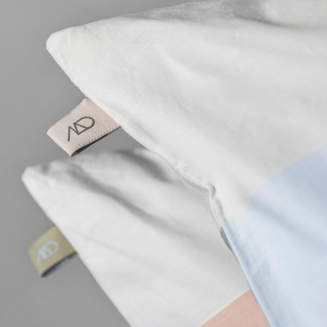 Pościel Mette Ditmer COLORE Light Blue & Powder Peach 140×200 cm - 2