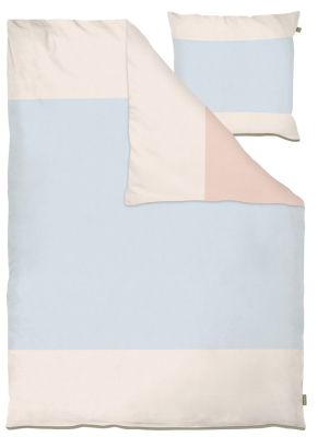 Pościel Mette Ditmer COLORE Light Blue & Powder Peach 140×200 cm