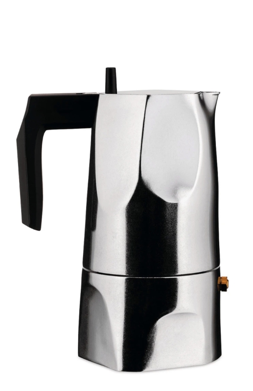Alessi Ossidiana coffee maker for 1 cup, silver