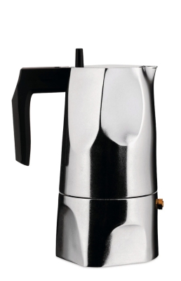 Alessi Ossidiana coffee maker for 1 cup, silver