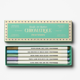 Fotoalbum - Metaliczne markery artystycznego opisywania zdjęć 5 sztuk | PRINTWORKS - 2