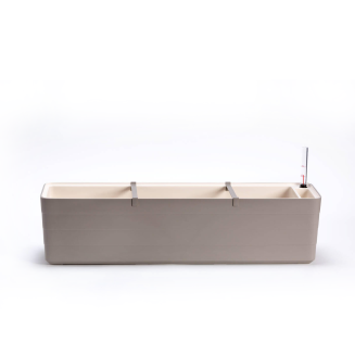 Donica samo-nawadniająca prostokątna Urbalive Berberis jasnoszary 80x20 cm - 2