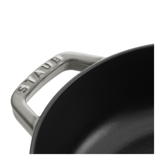 Głęboka patelnia do duszenia z pokrywą Staub Chistera 28 cm graphite grey | JESIENNA PROMOCJA - 4