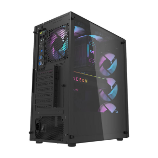 Obudowa komputerowa DARKFLASH DK351 + 4 wentylatory RGB (czarna) - 5