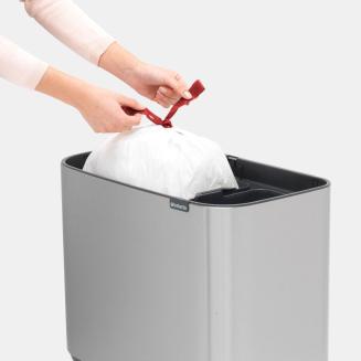 Kosz Brabantia Bo Touch Bin 23+11 l Matt Steel Fingerprint Proof - 9