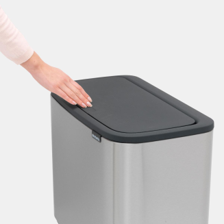 Kosz Brabantia Bo Touch Bin 23+11 l Matt Steel Fingerprint Proof - 6