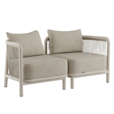  Reclining Sofa SACKit Kirra Lounge Sofa 2 Seater Sand