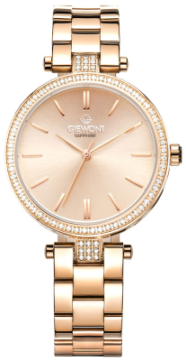 Zegarek Damski Giewont Sapphire Różowe Złoto GW9890-B3