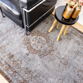 Dywan Louis de Poortere Fading World Medallion grey ebony - 8