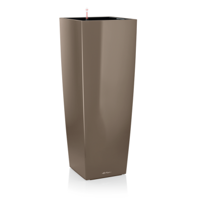 Donica Lechuza Cubico Alto Premium 40 taupe połysk