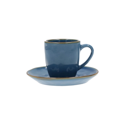  Rose&Tulipani | Set of 6 Concerto Blu Avio espresso cups - Navy blue, 90 ml