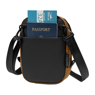  TOMTOC Aviator-T37 Travel Bag with Shoulder Strap X-Pac 1.3L (Brown) - 4