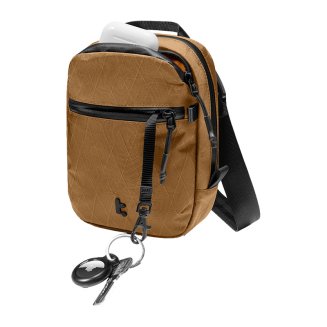  TOMTOC Aviator-T37 Travel Bag with Shoulder Strap X-Pac 1.3L (Brown) - 5